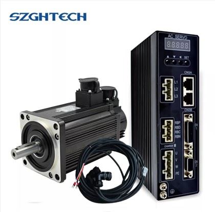 GH-13100CC is 1KW ,4NM and 2500RPM servo motor, it is low cost , and very general-purpose type. Imported feedback components, original imported low-noise motor.